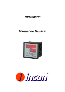 CPM800C3 Manual do Usuário