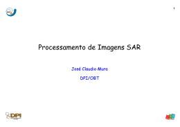 Processamento de Imagens SAR Processamento