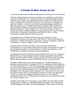 O Estado de Mato Grosso do Sul