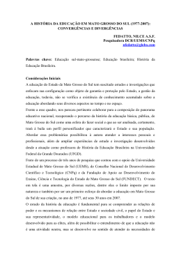 a historia da educacao em mato grosso do sul