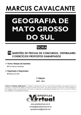 GEOGRAFIA DE MATO GROSSO DO SUL