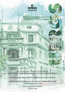 An&aacute;lise estrutural-diferencial do mercado formal de