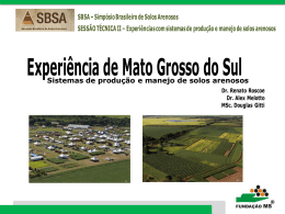 Experiência de Mato Grosso do Sul