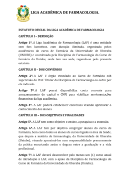 ESTATUTO OFICIAL DA LIGA ACAD&Ecirc;MICA DE
