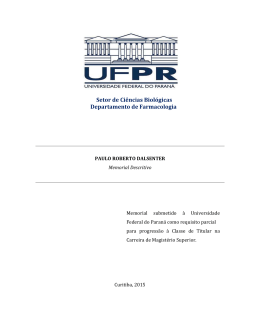 Paulo Roberto Dalsenter - Universidade Federal do Paraná
