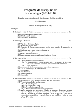 Programa de Farmacologia 2002