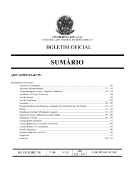 Julho - Universidade Federal de Pernambuco