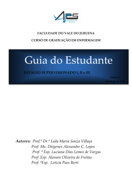 guia do estudante - est&aacute;gio supervisionado
