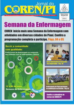 Semana da Enfermagem - Conselho Regional de Enfermagem do