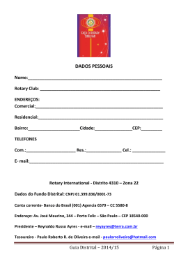 Guia Distrital - Distrito 4310