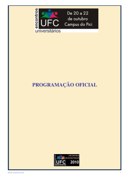 programação completa - Governo do Estado do Ceará