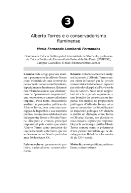 Alberto Torres e o conservadorismo fluminense