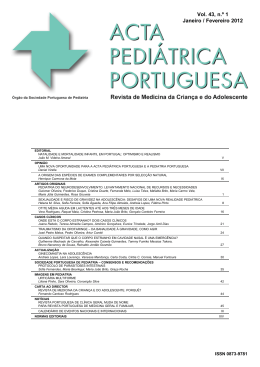 Vol. 43, n.&ordm; 1 Janeiro / Fevereiro 2012