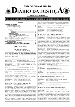 di&aacute;rio da justi&ccedil;a - Portal do Poder Judici&aacute;rio do Estado do Maranh&atilde;o