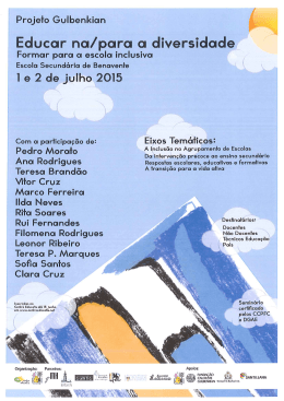 Programa do Semin&aacute;rio
