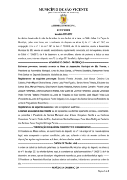 Ata da Sexta Reuni&atilde;o (13/12/2013) &ndash; Extraordin&aacute;ria