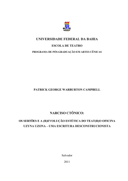 narciso ctônico - RI UFBA - Universidade Federal da Bahia