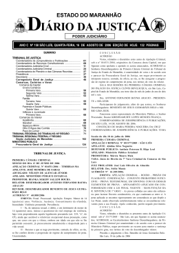 diário da justiça - Portal do Poder Judiciário do Estado do Maranhão