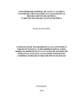 Utiliza&ccedil;&atilde;o de macromol&eacute;culas contendo o grupo funcional &aacute;cido