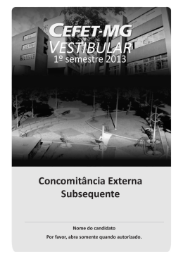 - Copeve - Cefet-MG