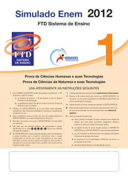 Simulado Enem 2012