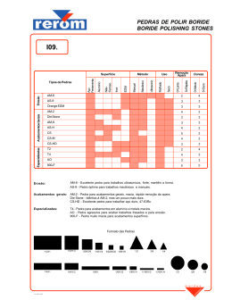 PEDRAS DE POLIR BORIDE BORIDE POLISHING STONES