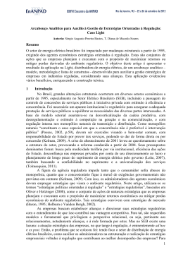 1 Arcabou&ccedil;o Anal&iacute;tico para Aux&iacute;lio &agrave; Gest&atilde;o de Estrat&eacute;gias