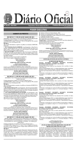 DOM 0503.indd - Prefeitura Municipal de Campinas