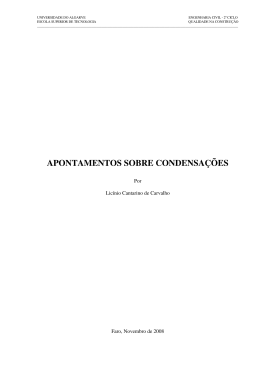 Apontamentos condensa&ccedil;&otilde;es revistos