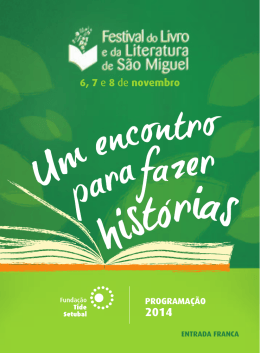 6, 7 e 8 de novembro - Funda&ccedil;&atilde;o Tide Setubal