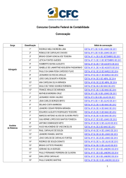 Concurso Conselho Federal de Contabilidade Convocação