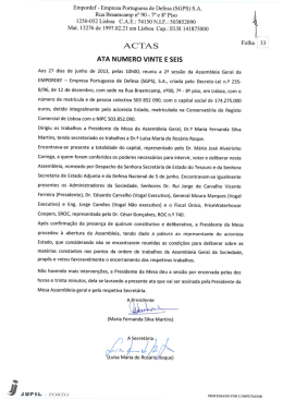 27 Junho 2013 - EMPORDEF - Empresa Portuguesa de Defesa