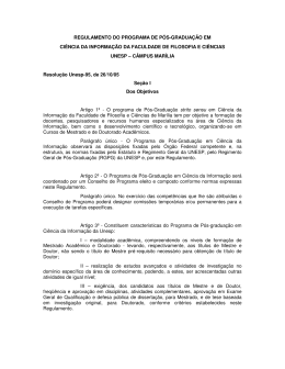 regulamento do programa de pós