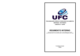 P&Oacute;S-GRADUA&Ccedil;&Atilde;O EM TECNOLOGIA DE ALIMENTOS