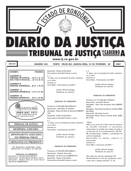 22 - Tribunal de Justi&ccedil;a de Rond&ocirc;nia