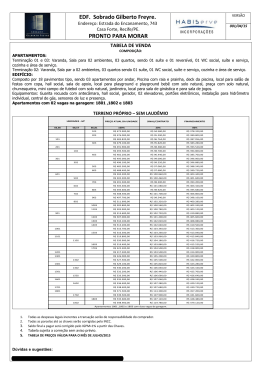 TABELA - GILBERTO FREYRE JULHO 2015