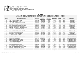 vagas reservadas (Negros, &Iacute;ndios e Pardos) - CAp-UERJ