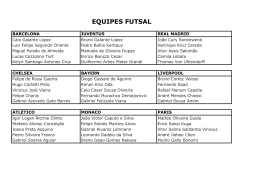 EQUIPES FUTSAL