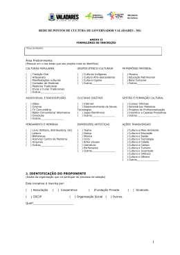 Formul&aacute;rio de Inscri&ccedil;&atilde;o
