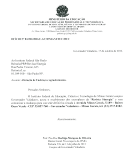 Diretor - IFMG - Campus de Governador Valadares