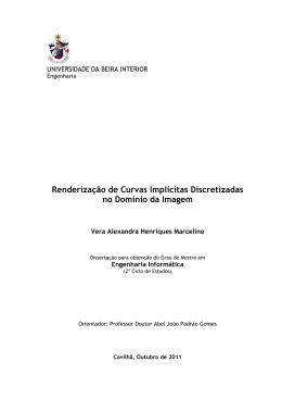 Renderiza&ccedil;&atilde;o de Curvas Impl&iacute;citas Discretizadas no Dom&iacute;nio da