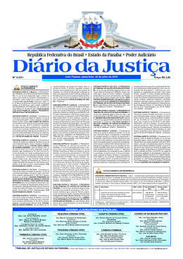 DI&Aacute;RIO DA JUSTI&Ccedil;A 2010 N&ordm; 13.631 Pre&ccedil;o R$ 2,00 Jo&atilde;o Pessoa
