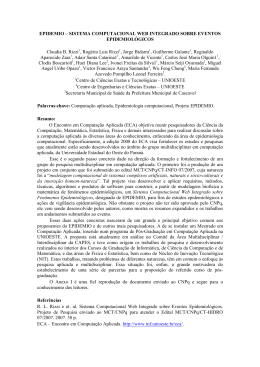 EPIDEMIO &ndash; SISTEMA COMPUTACIONAL WEB INTEGRADO