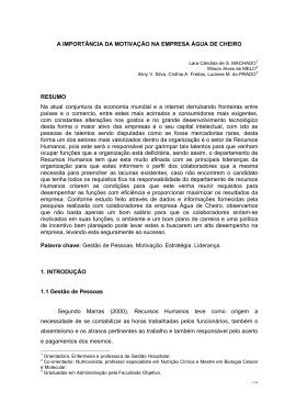 a import&acirc;ncia da motiva&ccedil;&atilde;o na empresa &aacute;gua de
