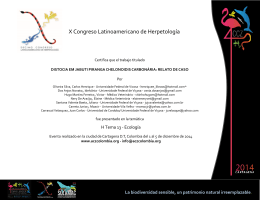 X Congreso Latinoamericano de Herpetología