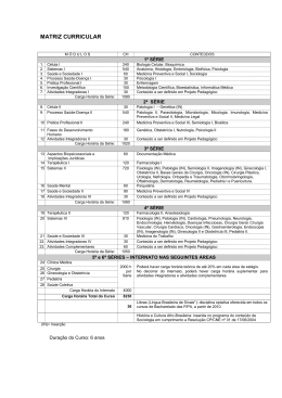 MATRIZ CURRICULAR