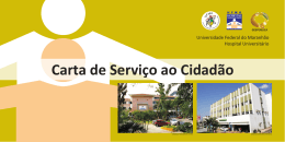 Hospital Universit&aacute;rio da Universidade Federal do