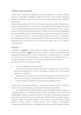 Profissionais da sa&uacute;de