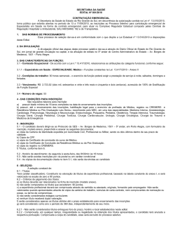 Edital e Ficha de Inscri&ccedil;&atilde;o Salvar/Samu - Secretaria da Sa&uacute;de