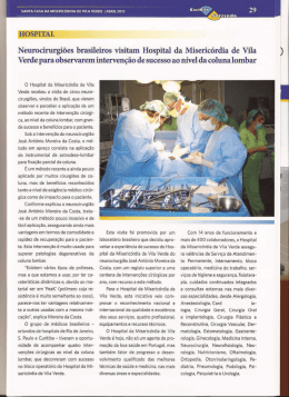 Neurocirurgiões brasileiros visitam Hospital da